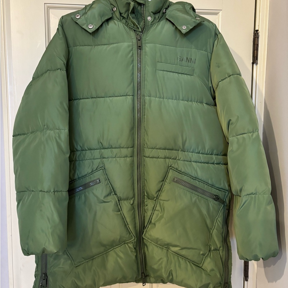 Recycled Polyester Oversized Puffer Midi Jacket